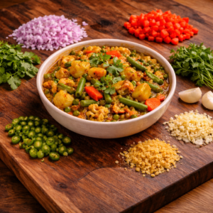 Vegetable Combo (onion, tomato, mince garlic, ginger, green chilli)